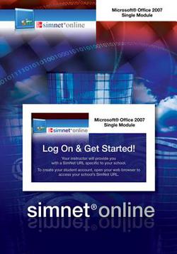 Simnet for Office 2007 One Module Registration Card