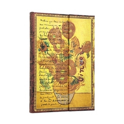 Van Gogh, Sunflowers MIDI Unlined Hardcover Journal, 144pg, 120gsm, the Van Gogh Museum Collection by Paperblanks (Embellished Manuscripts Collection)|Paperblanks