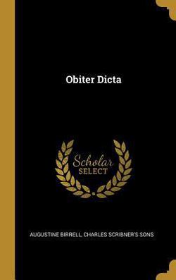 Obiter Dicta|Augustine Birrell