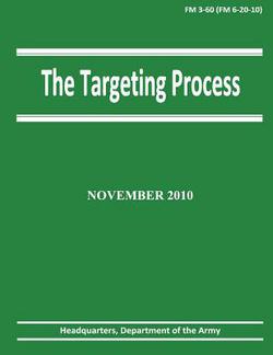 The Targeting Process (FM 3-60 / 6-20-10)|Department Of the Army