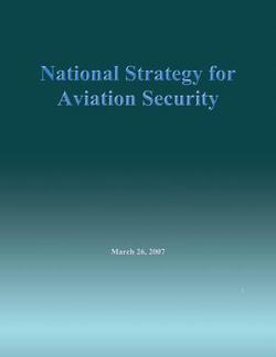 National Strategy for Aviation Security, March 26, 2007|The Secretary of Homeland Security