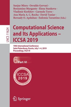 Computational Science and Its Applications - Iccsa 2019|Sanjay Misra
