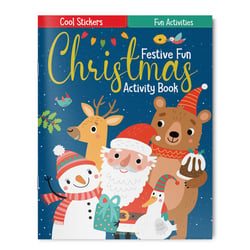 Festive Fun Christmas Activity Book with Stickers|Wonder House Books