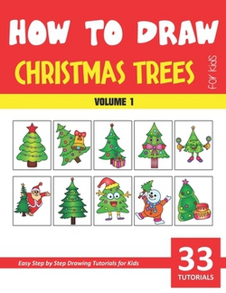 How to Draw Christmas Trees for Kids - Volume 1|Sonia Rai